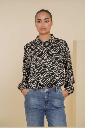 Geisha 43933-20 blouse black/light sand