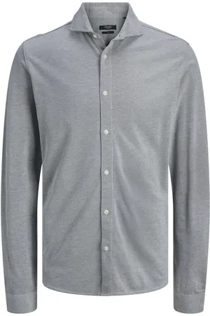 JACK & JONES Jprblalance pique ls shirt smu olijf
