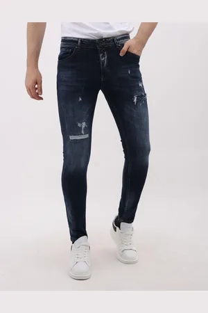 Mario Morato Stretch jeans slim fit met scheuren mm