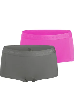 Björn Borg Meisjes minishorts 2-pack – zacht katoen – & felroze