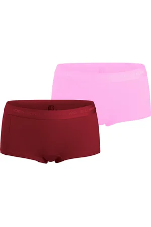 Björn Borg Meisjes minishorts 2-pack – zacht katoen – bordeaux & licht
