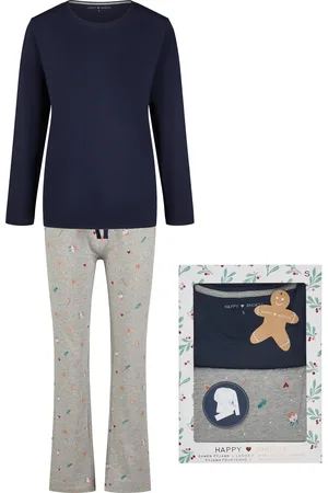 HAPPY SHORTS Dames kerst pyjama set shirt + broek giftbox bakkerij