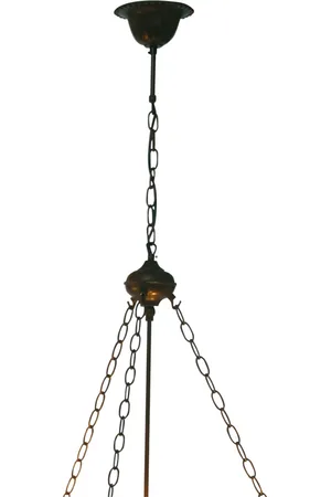 LumiLamp Snoerpendel ketting tiffany 100 cm ijzer pendellamp