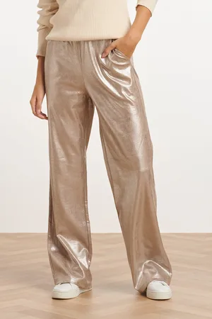 Smashed Lemon 24814 en coated suedine broek |