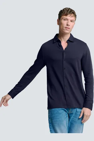 No Excess Heren overhemd 26411182 098 blueberry