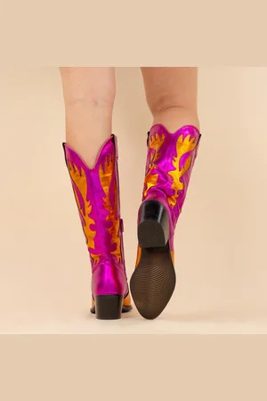 DWRS Cowboyboots 28520 regina oranje dames maat: leer