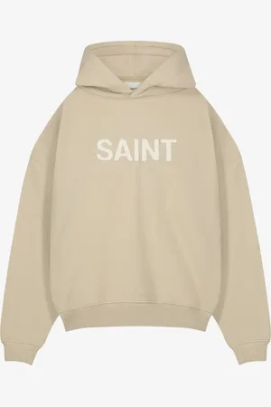 Saint Blanc Heren hoodie cut taupe