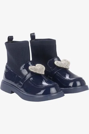 ADee Meisjes laarzen mary jane bts sock wellie dark navy