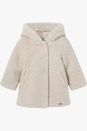Mayoral Meisjes jas teddy almond