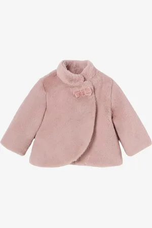 Mayoral Meisjes jas faux fur blush