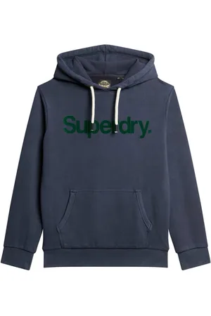 Superdry Core logo hoodie navy