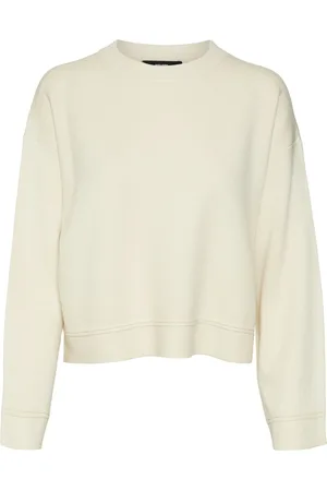 VERO MODA Vmgold piping ls o-neck pullover ga