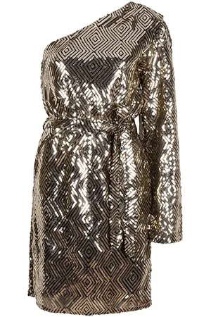 lofty manner Dress lotta goudkleurig