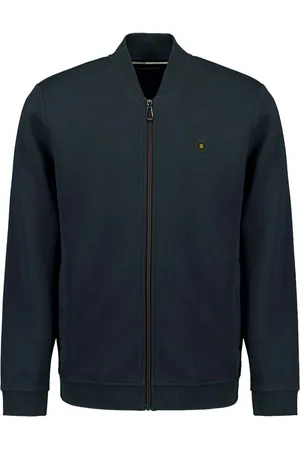 No Excess Sweater full zipper pique bomber night