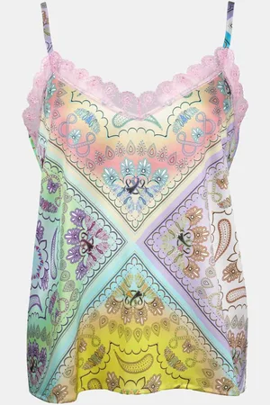 MUCHO GUSTO Slip top paisley licht kleurrijk