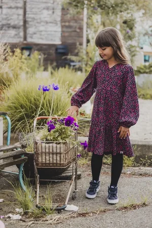 LOOXS Revolution Jurkje krinkel mini flowers voor meisjes in de kleur