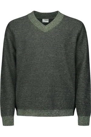 No Excess Pullover v-neck 2 coloured with woo smoke