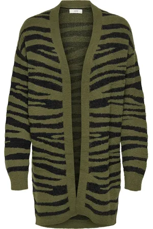 JACQUELINE DE YONG Lorraine animal l/s long cardigan