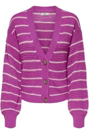 JACQUELINE DE YONG Ellen l/s v-neck stripe cardigan