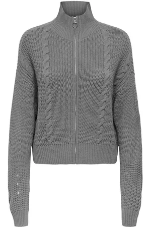 JACQUELINE DE YONG Justy ice l/s short zip cardigan