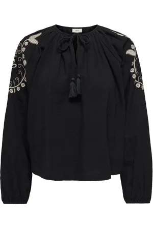 JACQUELINE DE YONG Bianca l/s emb top