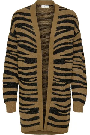 JACQUELINE DE YONG Lorraine animal l/s long cardigan