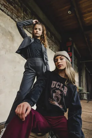 LOOXS Revolution Sweater university print voor meisjes in de kleur