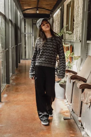 LOOXS Revolution Cargo broek satijn voor meisjes in de kleur