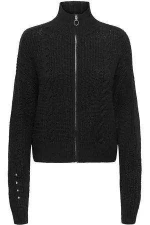 JACQUELINE DE YONG Justy ice l/s short zip cardigan