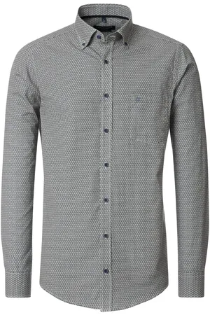 Casa Moda Heren overhemd 444304300 300 green milieu