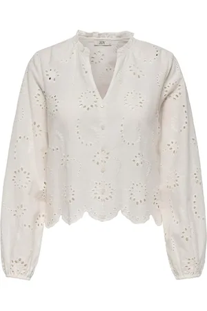 JACQUELINE DE YONG Ditte l/s embroderie shirt