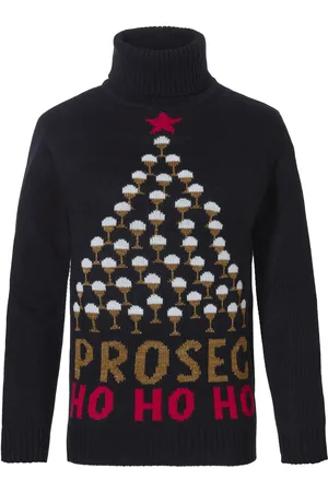 Apollo Dames kersttrui coltrui zwart prosec ho ho ho