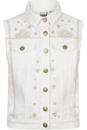 Indian Blue Jeans Meisjes gilet embroidery lily
