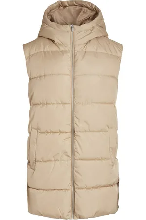 VILA Vitate sl puffer vest noos zand