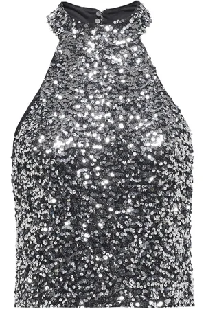ONLY Jdydiana sl sequins halter top jrs zilverkleurig