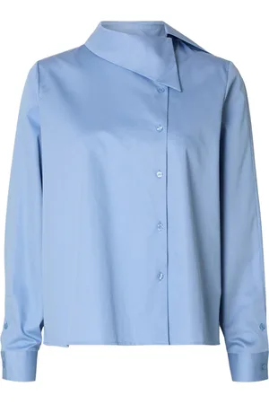 SELECTED Slfnelina ls buttoned cotton shirt 16095862 endless sky