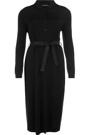 Jansen Amsterdam Joan w19 tc705 blousejurk met ceintuur black