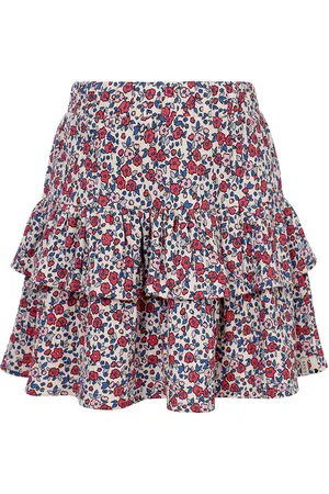 LOOXS Revolution Zomer rok meisjes jersey crinkle aop bloemen multi