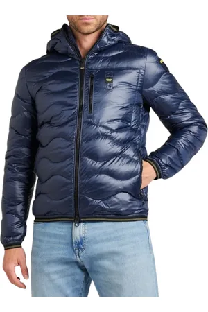 Blauer Windbreaker heren