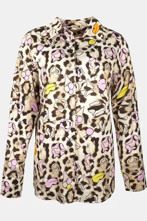 MUCHO GUSTO ® blouse saint denis luipaard geel roze