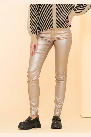 Geisha 41813-10 jeans coated gold