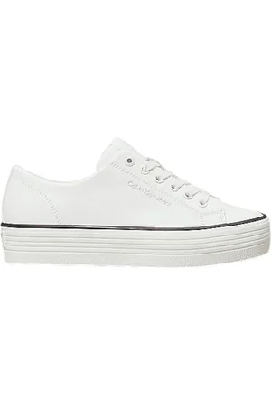 Calvin Klein Leren plateau sneaker