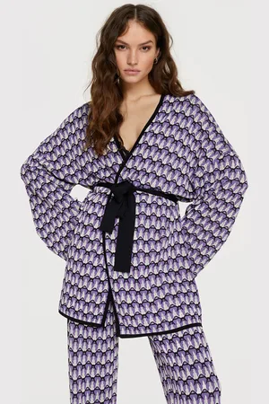 Alix the label 2306760208 knitted a-jacquard kimono