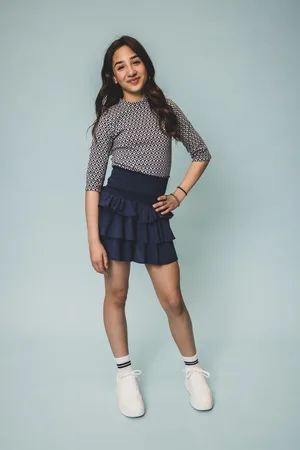 LOOXS Revolution Skort woven oxford blue voor meisjes in de kleur