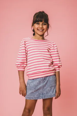LOOXS Revolution Denim rokje hearts voor meisjes in de kleur