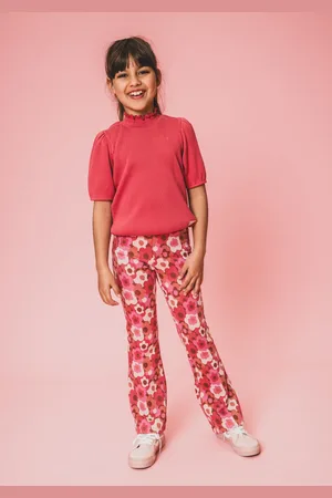 LOOXS Revolution Fancy rib top pink punch voor meisjes in de kleur