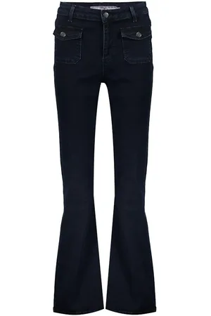 Geisha 41980-44 flared denim front pockets