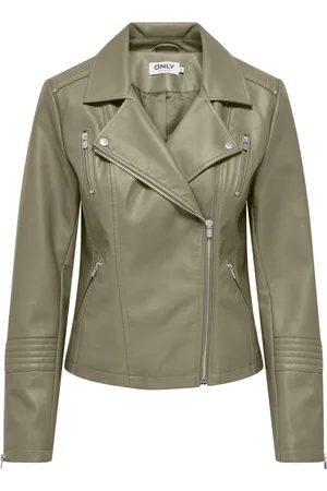 ONLY Onlgemma faux leather biker otw noo kaki