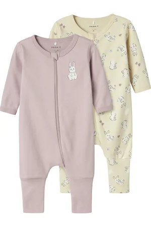 NAME IT Baby pyjama nbfnightsuit rabbit zip 2-pack