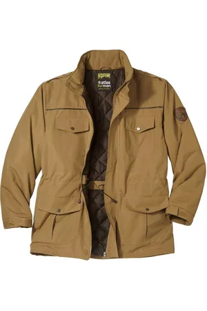 Atlas For Men Heren hoge bescherming waterafstotende parka